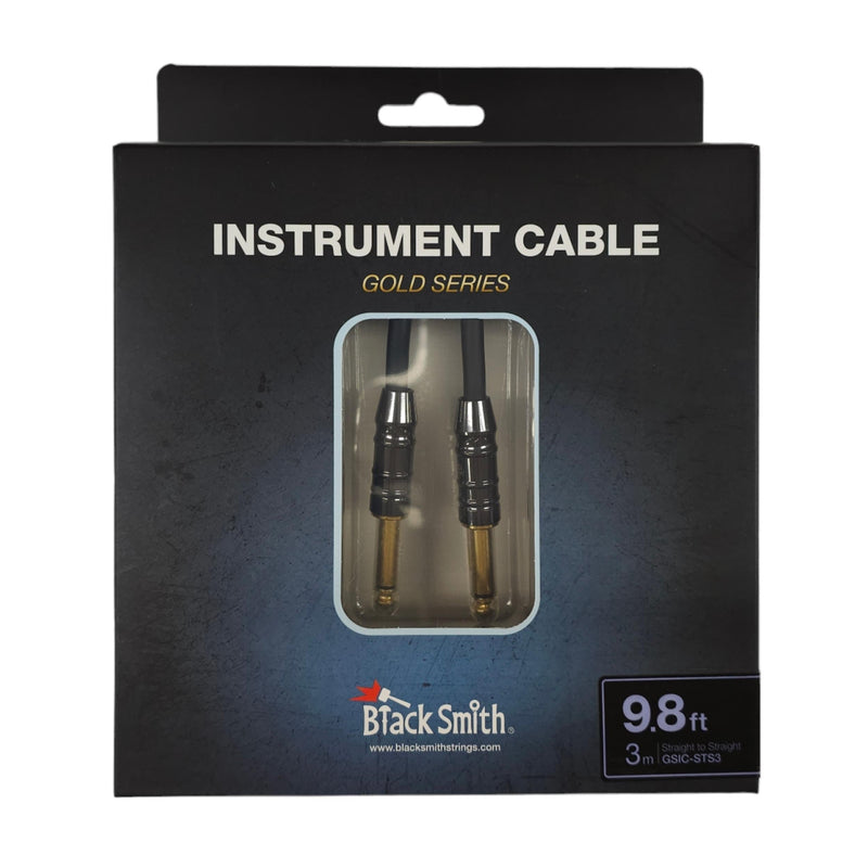 Black Smith GSIC-STS3 Gold Cable Straight to Straight Mono 3M