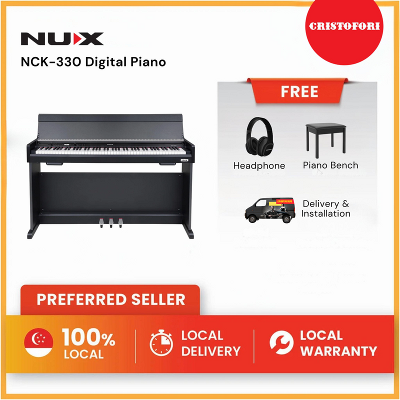 NUX Digital Piano -NCK-330 (Black)
