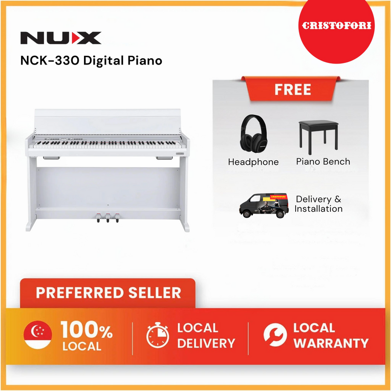 NUX Digital Piano -NCK-330 (White)