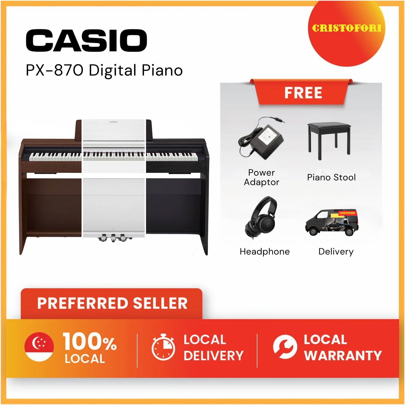 Casio Digital Piano PX-870 Black