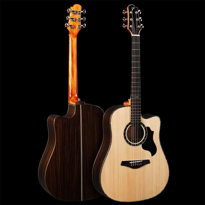 Pearl River S80-DC 4/4 size Solid Top Acoustic Guitar