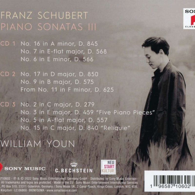 William Youn CD Album- Schubert Piano Sonata III