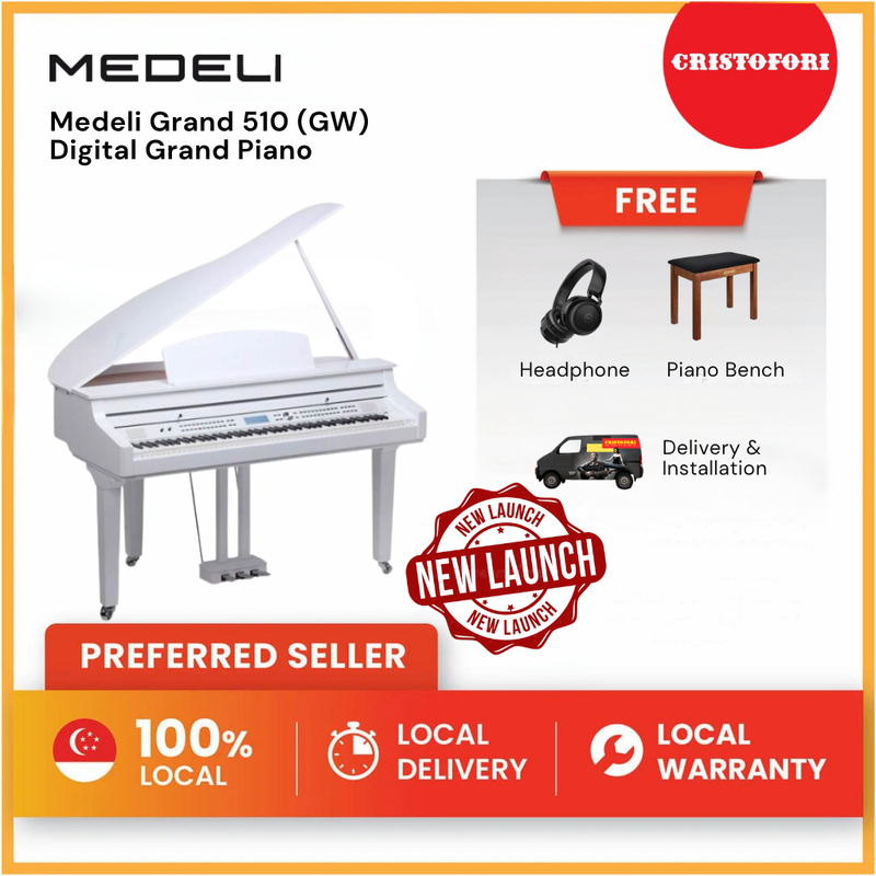 MEDELI Grand 510 (GW) Digital Grand Piano