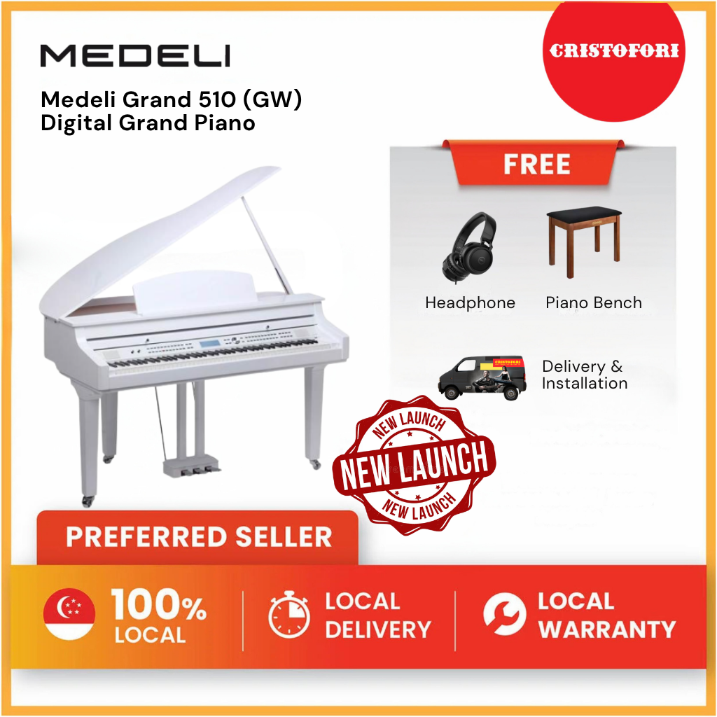 MEDELI Grand 510 (GW) Digital Grand Piano