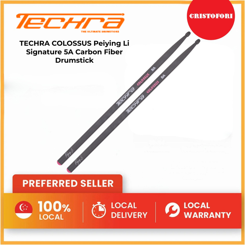 TECHRA COLOSSUS Peiying Li Signature 5A Carbon Fiber Drumstick