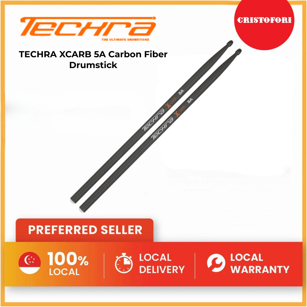 TECHRA XCARB 5A Carbon Fiber Drumstick