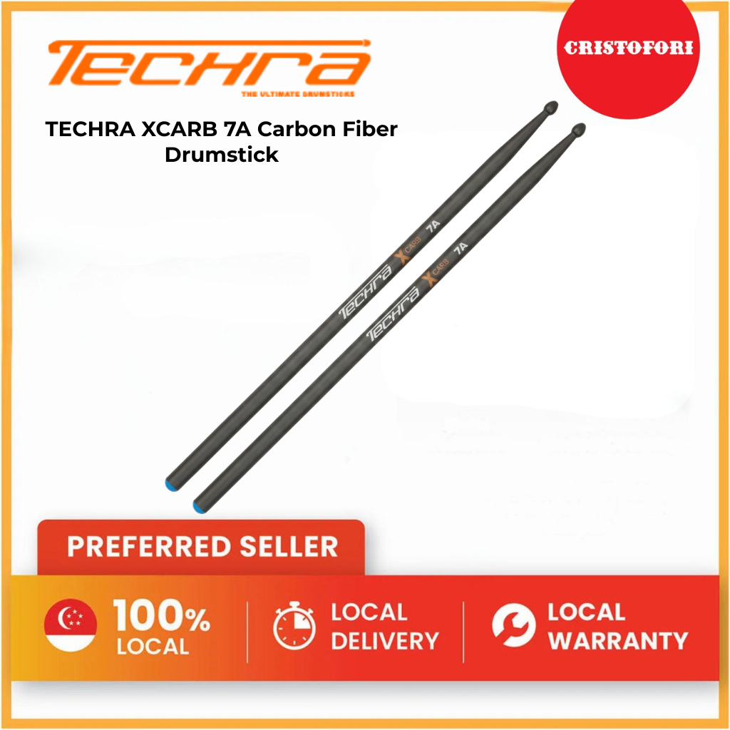 TECHRA XCARB 7A Carbon Fiber Drumstick