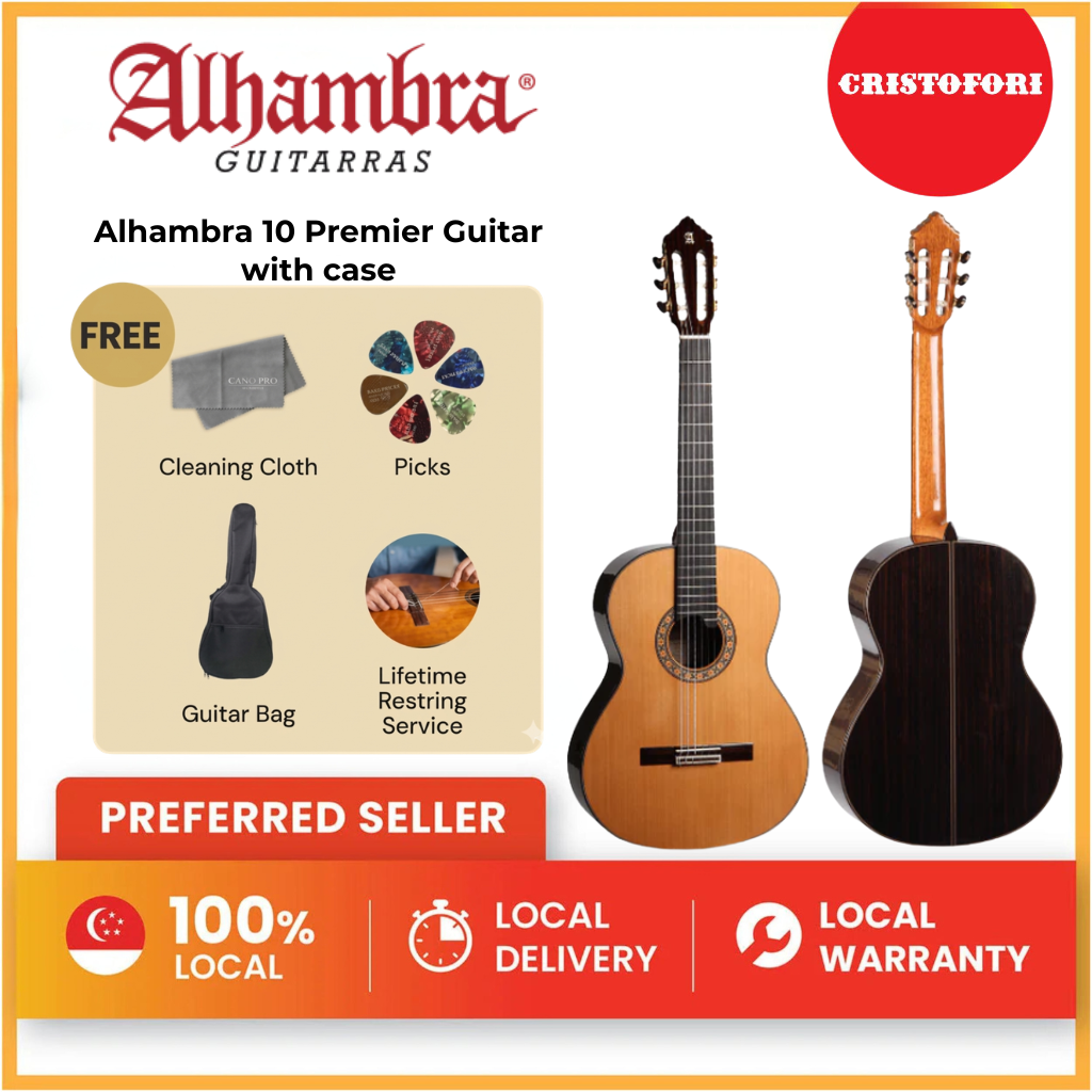 Alhambra 10 Premier Guitar with case