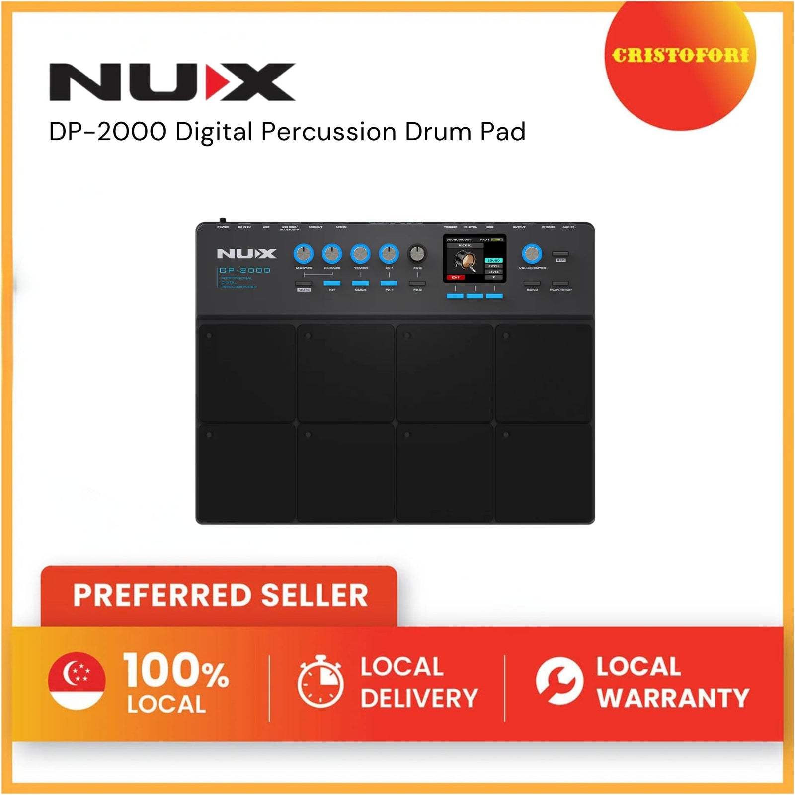 NUX DP-2000 Digital Percussion Drum Pad