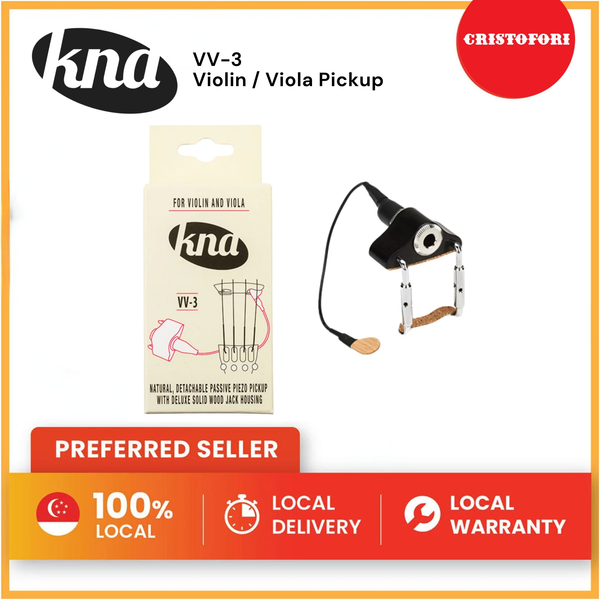 KNA VV-3V Portable Piezo Violin/Viola Pickup With Volume KNA VV-3V