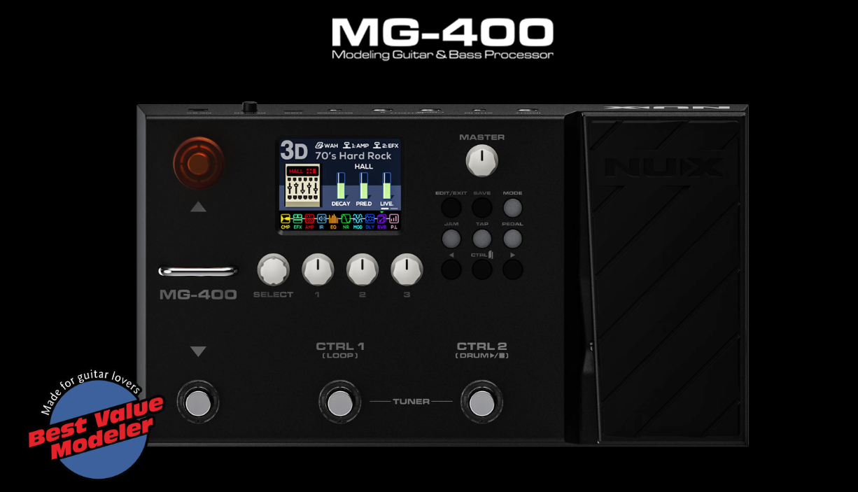 NUX Effect Pedal MG 400 Cristofori Music