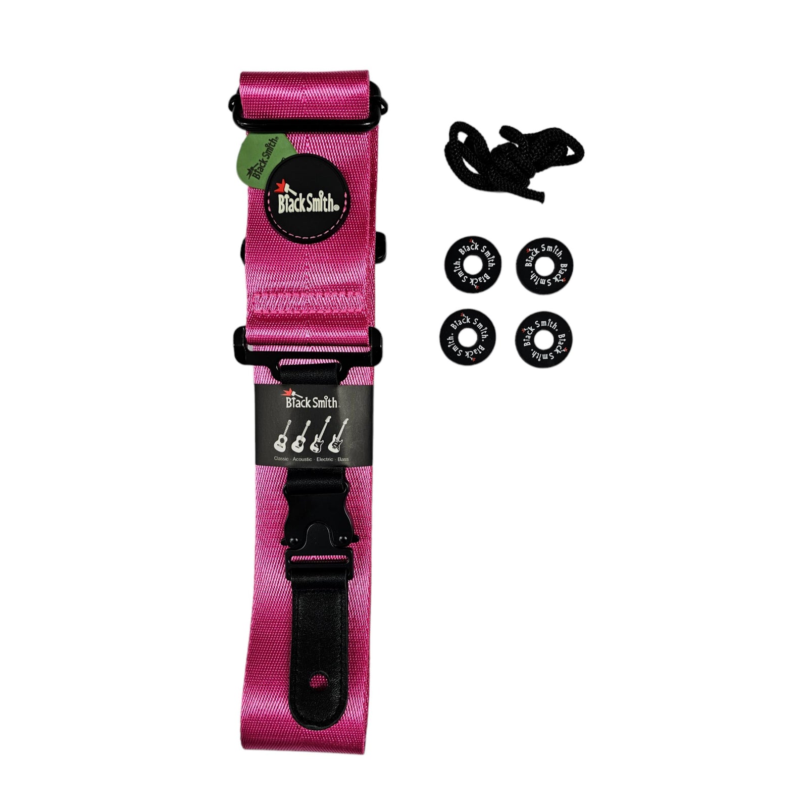 Black Smith NSCBS-0010 Clip Buckle Nylon Strap - Pink