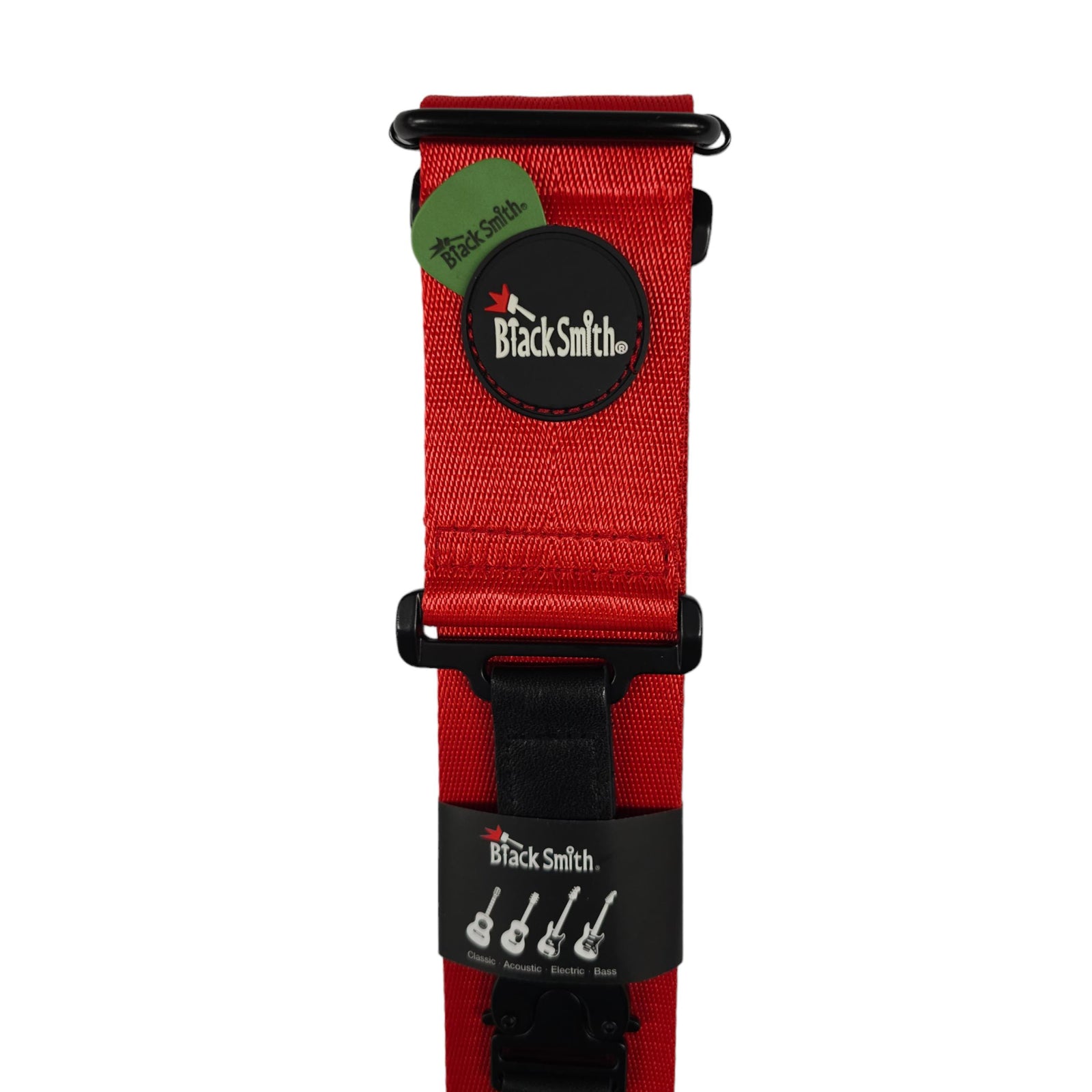 Black Smith NSCBS-002 Clip Buckle Nylon Strap - Red