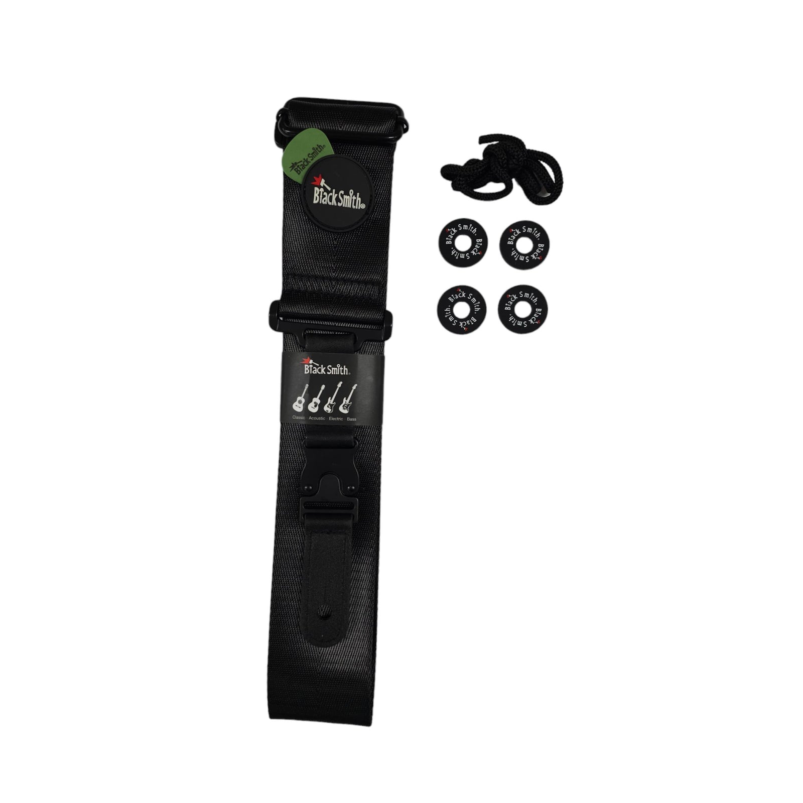 Black Smith NSCBS-001 Clip Buckle Nylon Strap - Black