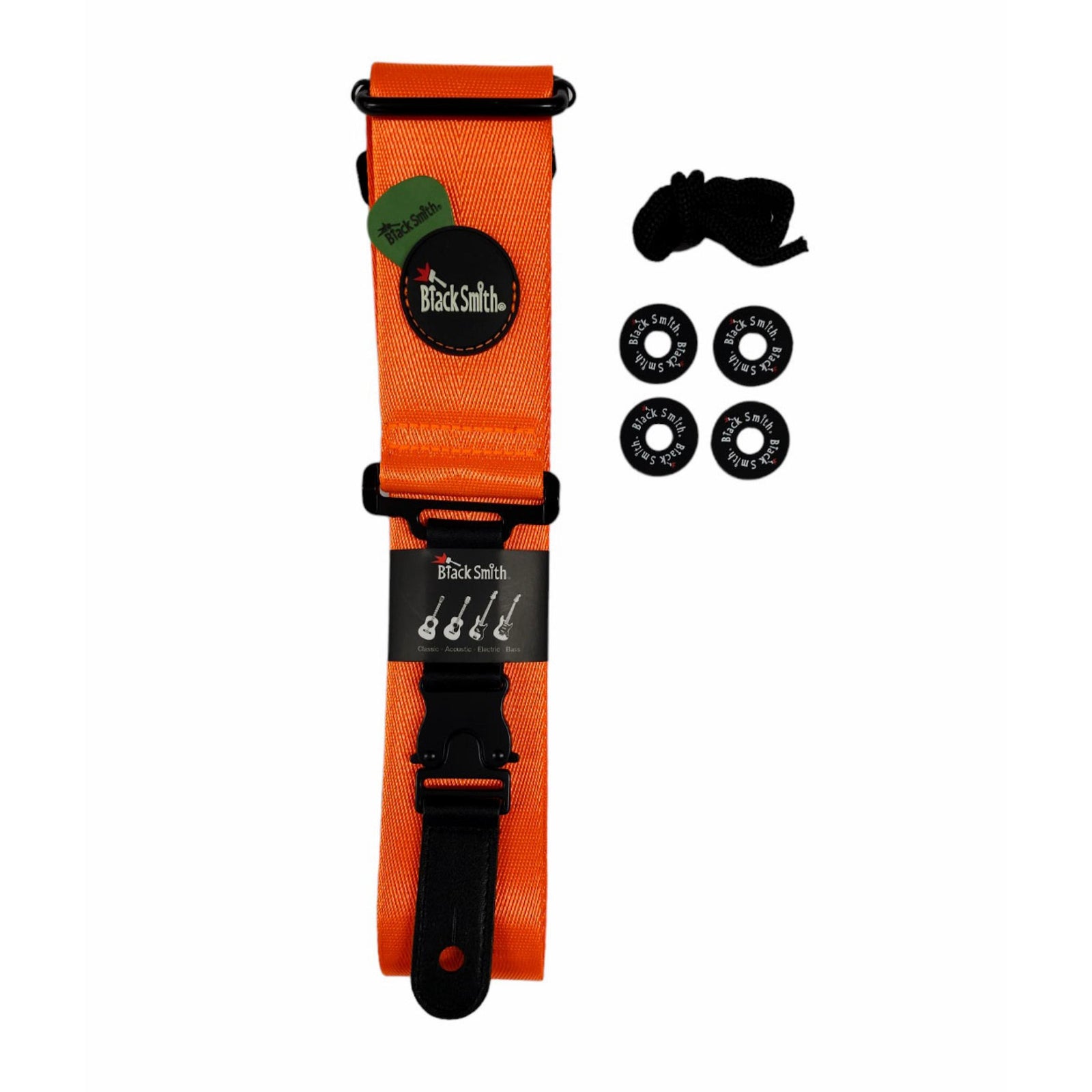 Black Smith NSCBS-003 Clip Buckle Nylon Strap - Orange