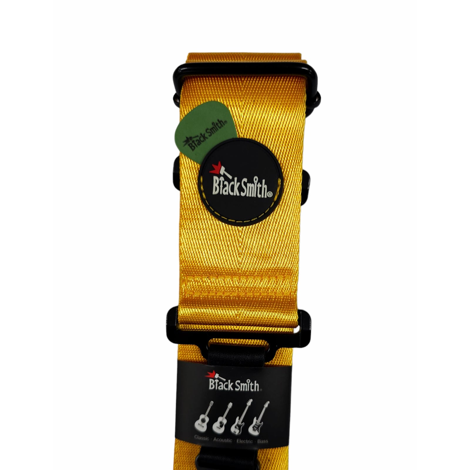 Black Smith NSCBS-004 Clip Buckle Nylon Strap - Yellow