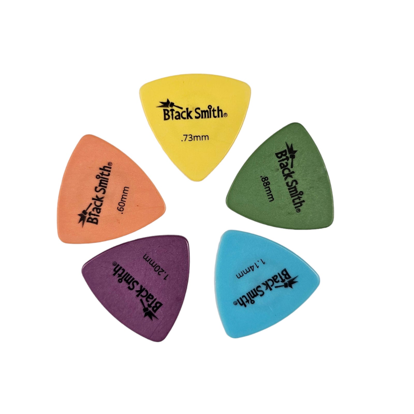 Black Smith Triangle Guitar Pick (Bag of 12) - 0.73mm (Yellow) - TAP073YW-M