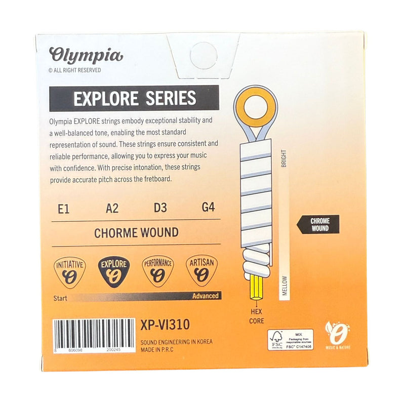 Olympia XP-VI310 Violin String Set Chrome Wound (Explore Series)