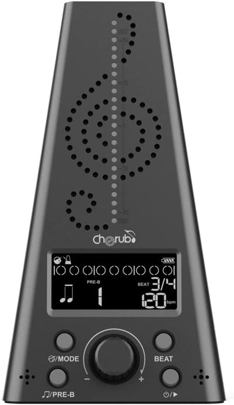 Cherub Rechargeable Metro-Tuner WMT-230 (Black)
