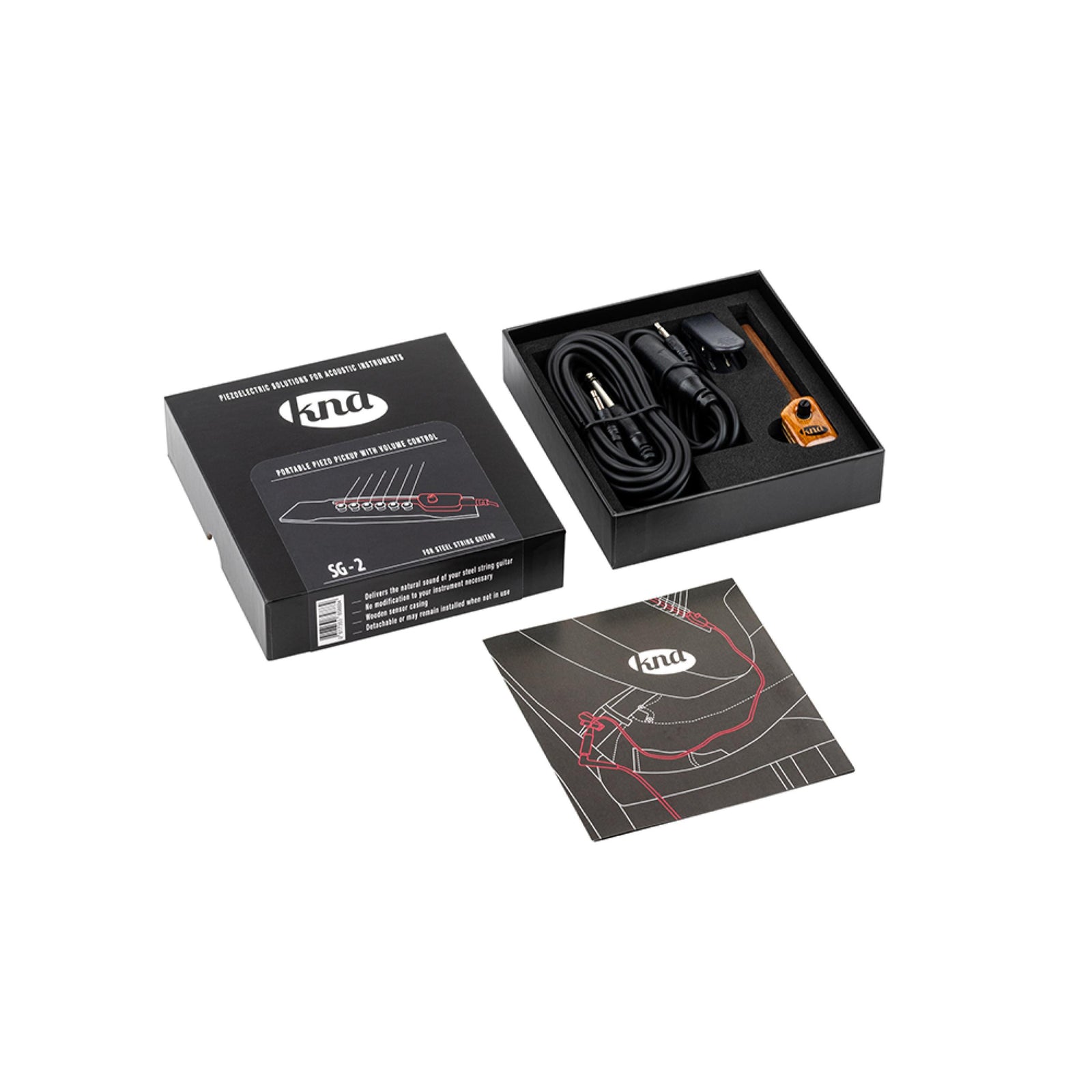 KNA SG-2 Steel String Guitar Pickup with volume control