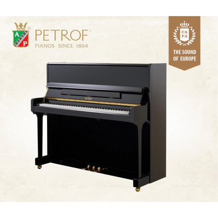 PETROF Upright Piano P-121FD Black