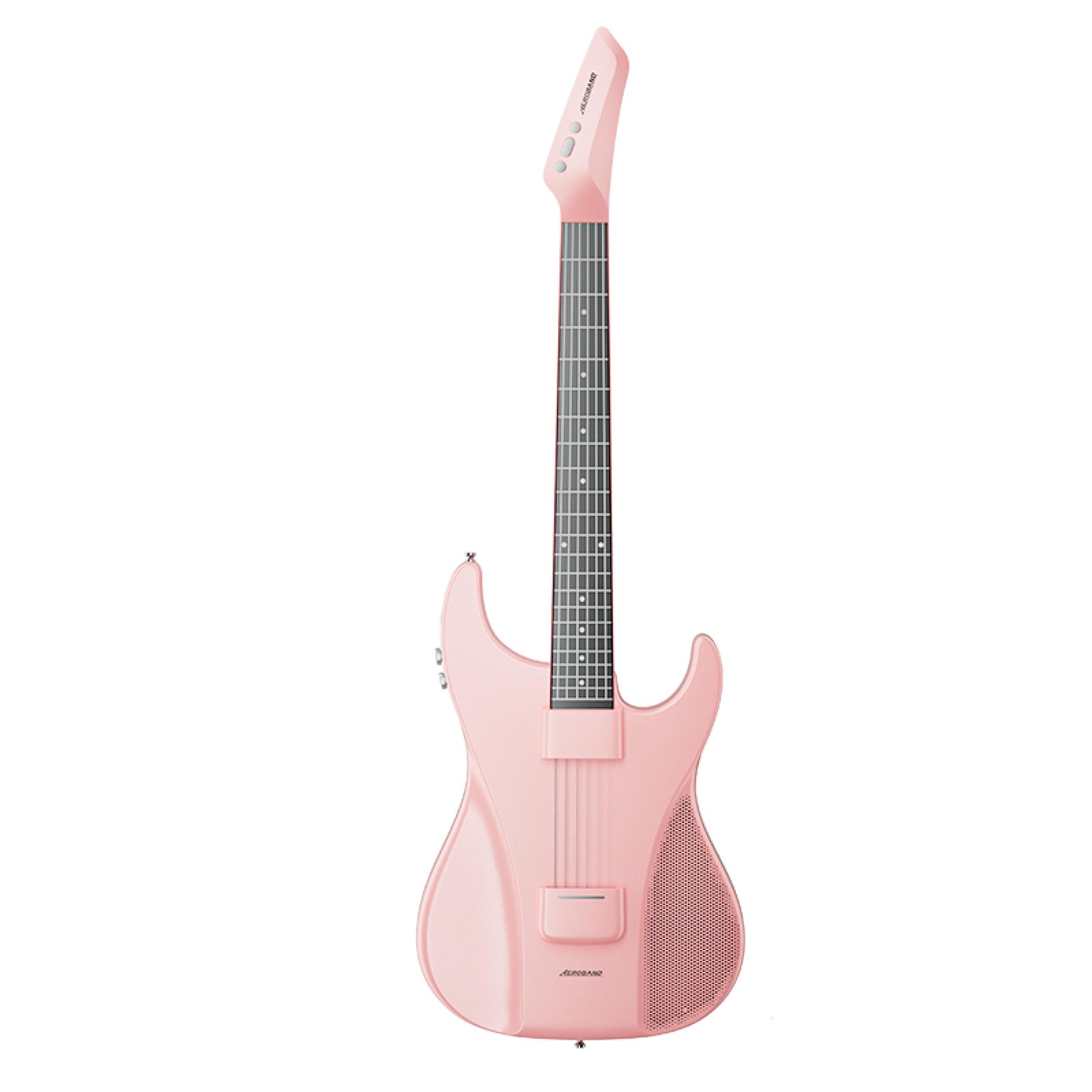 AeroBand Pain-Free Stringless Acoustic-Electric Travel Guitar Full Set (Pink))