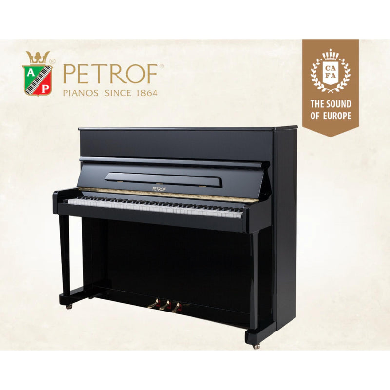 PETROF Upright Piano P118P1 Black
