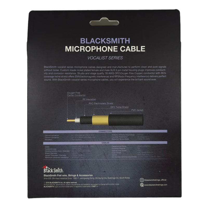 Black Smith VS-XLRFTXLRM3 Mic Cable 3M - XLR (Female) to XLR (Male)