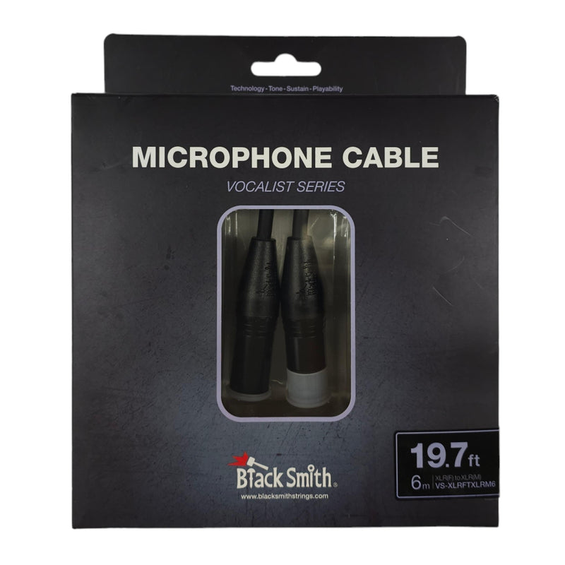 Black Smith VS-XLRFTXLRM6 Mic Cable 6M - XLR (Female) to XLR (Male)