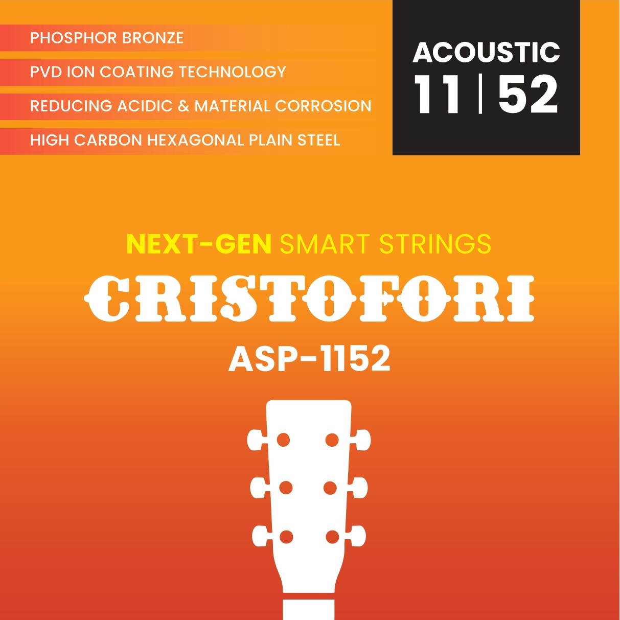 Cristofori ASP-1152 Phosphor Bronze Acoustic Guitar String