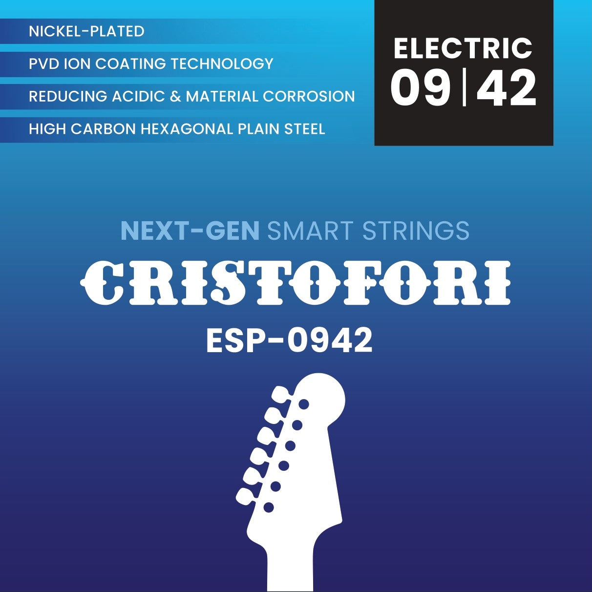 Cristofori ESP-0942 Nickel-Plated Electric Guitar String
