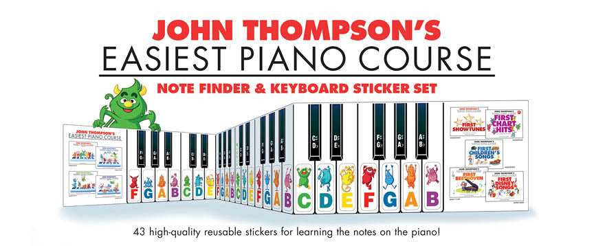 John Thompson- Note Finder & Keyboard Sticker Set