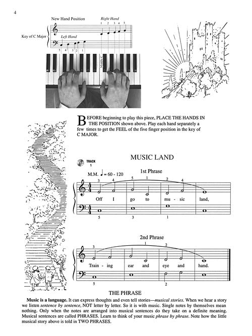 John Thompson- Modern Course For The Piano – First Grade (Book/Audio)