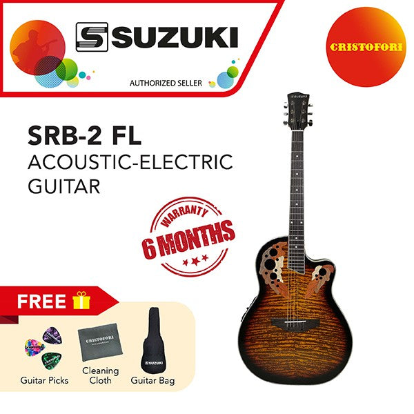Suzuki SRB-2FL Acoustic electric Guitar Natural