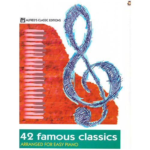 42 Famous Classics Arranged for Easy Piano Book singapore sg