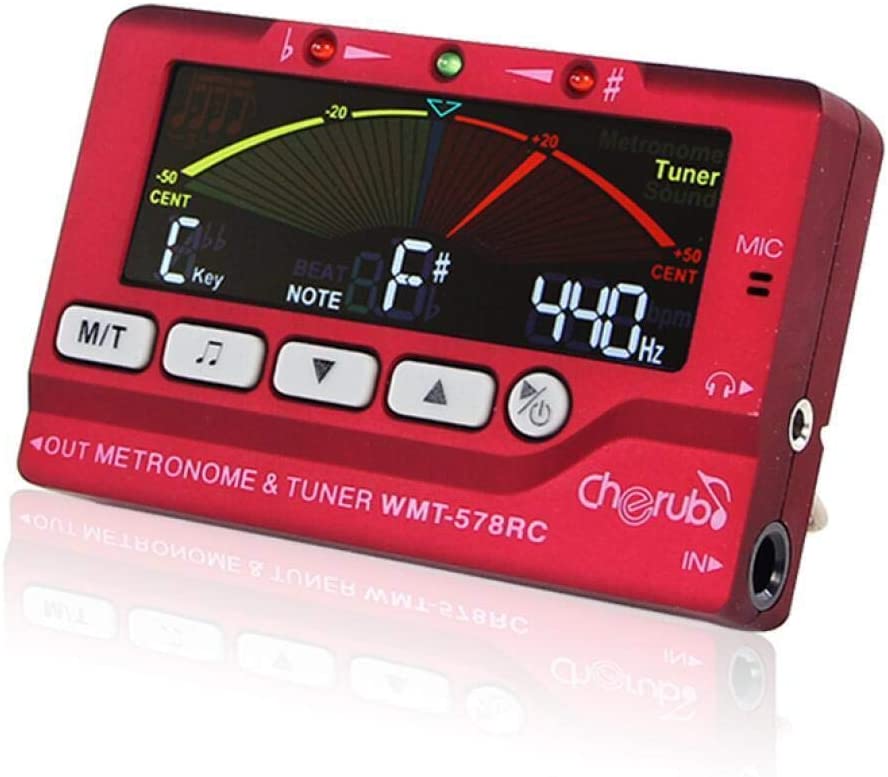 Cherub 3 in 1 Metronome Tuner WMT-578RC Red