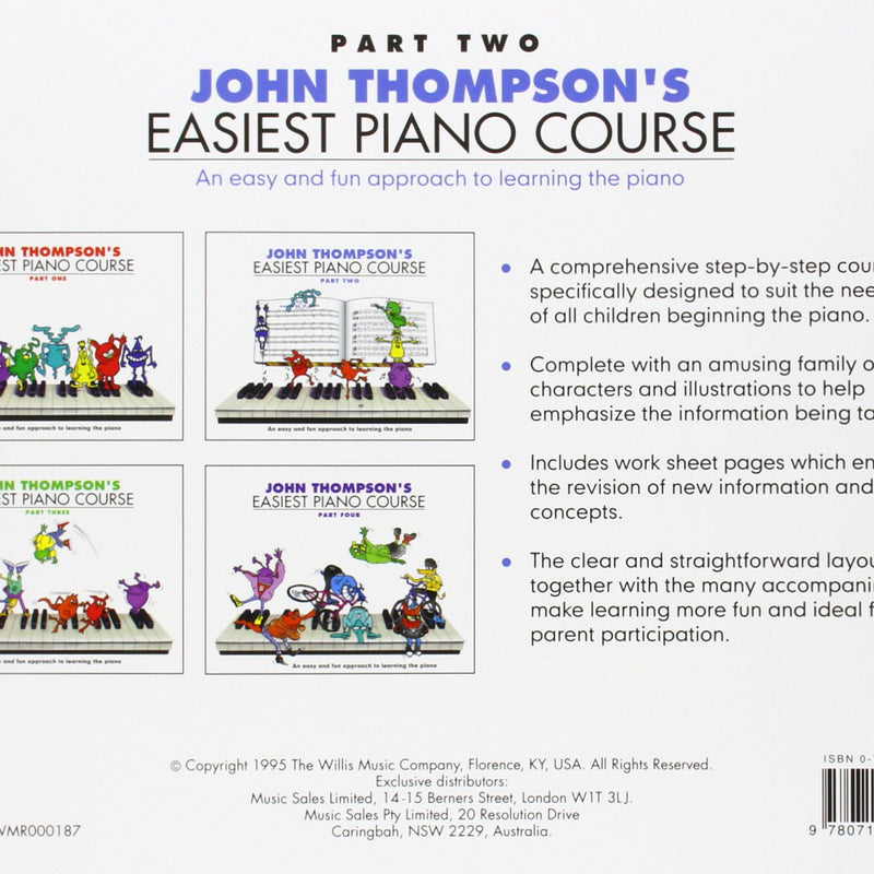 John Thompson- Easiest Piano Course – Part 2 – Book/Audio