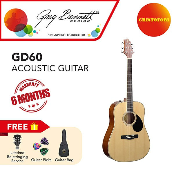 Greg Bennett GD-60N Acoustic Guitar