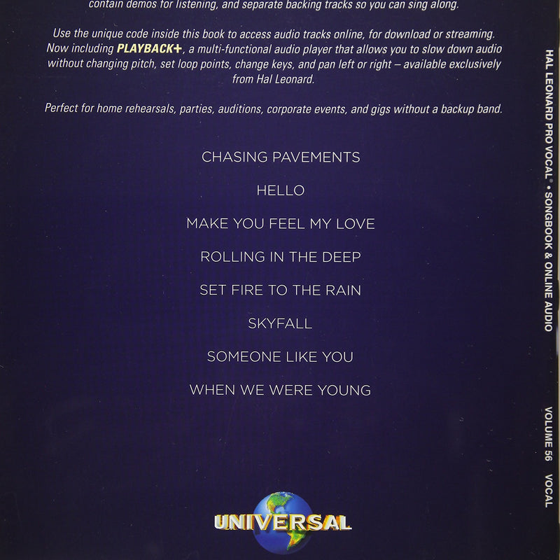 HL - Adele - Pro Vocal Women's Vol 56 - 2nd Ed