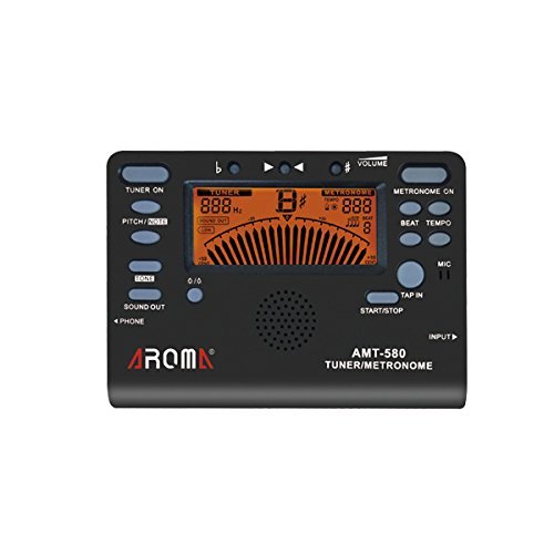 AROMA AMT-580 Metro-Tuner Tone Generator with Piezo Clip