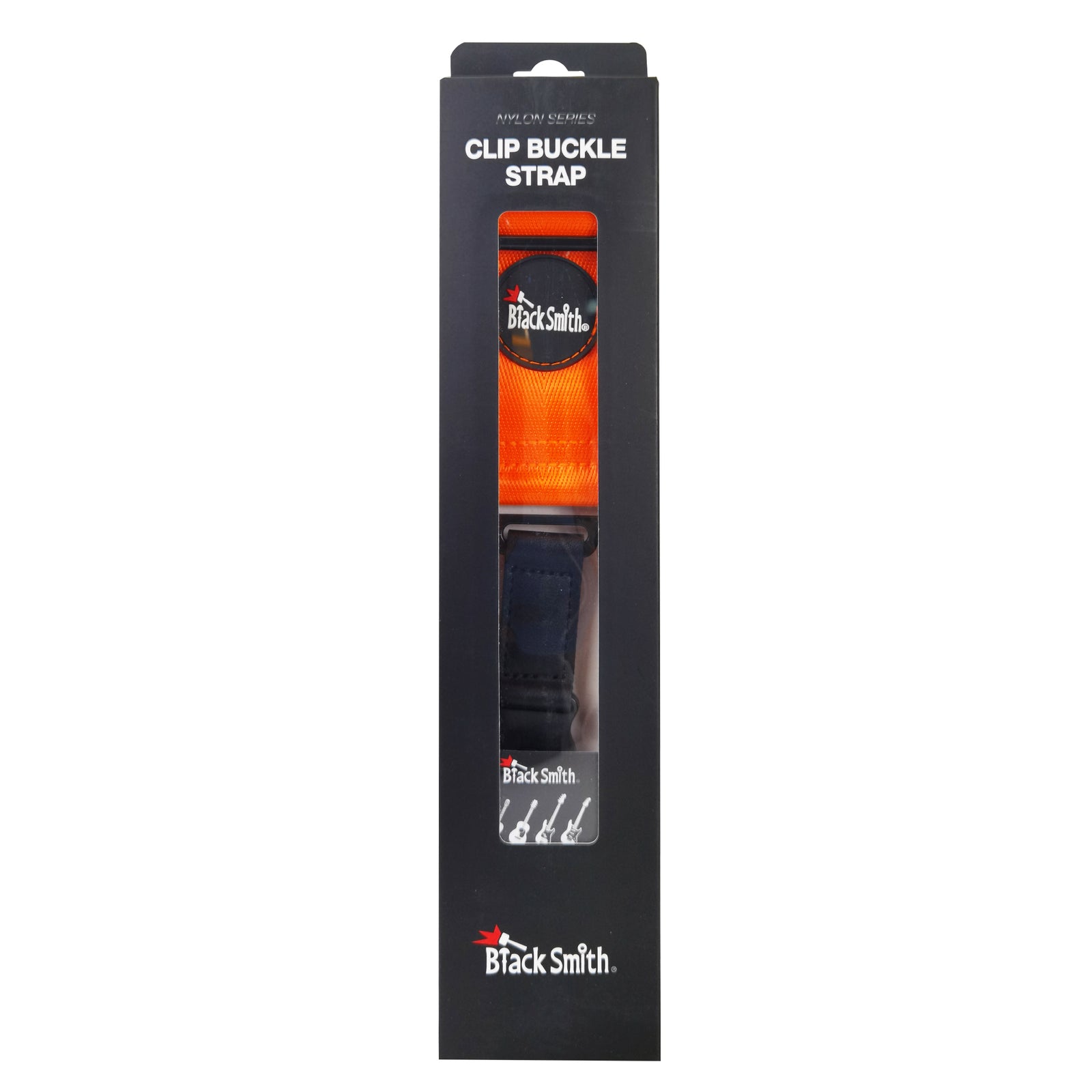 Black Smith NSCBS-003 Clip Buckle Nylon Strap - Orange