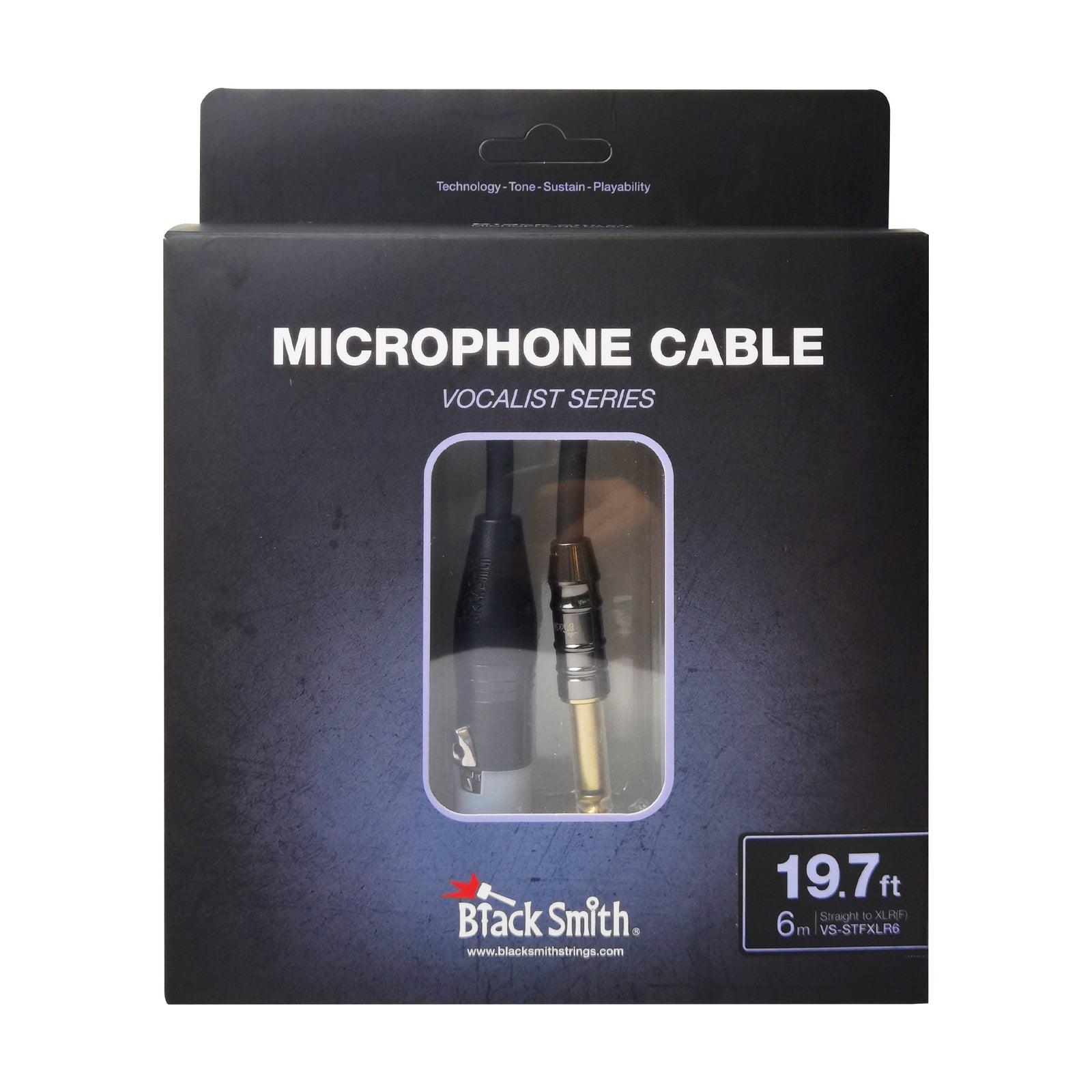 Black Smith VS-STFXLR6 Mic Cable 6M - Mono to XLR (Female)