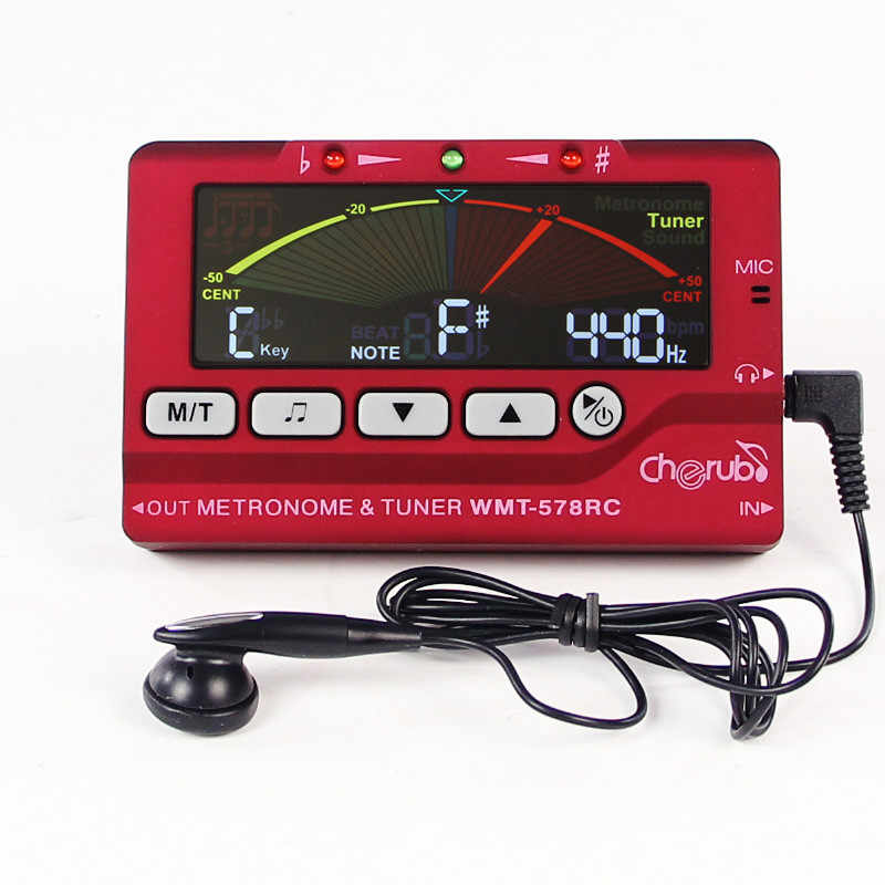 Cherub 3 in 1 Metronome Tuner WMT-578RC Red