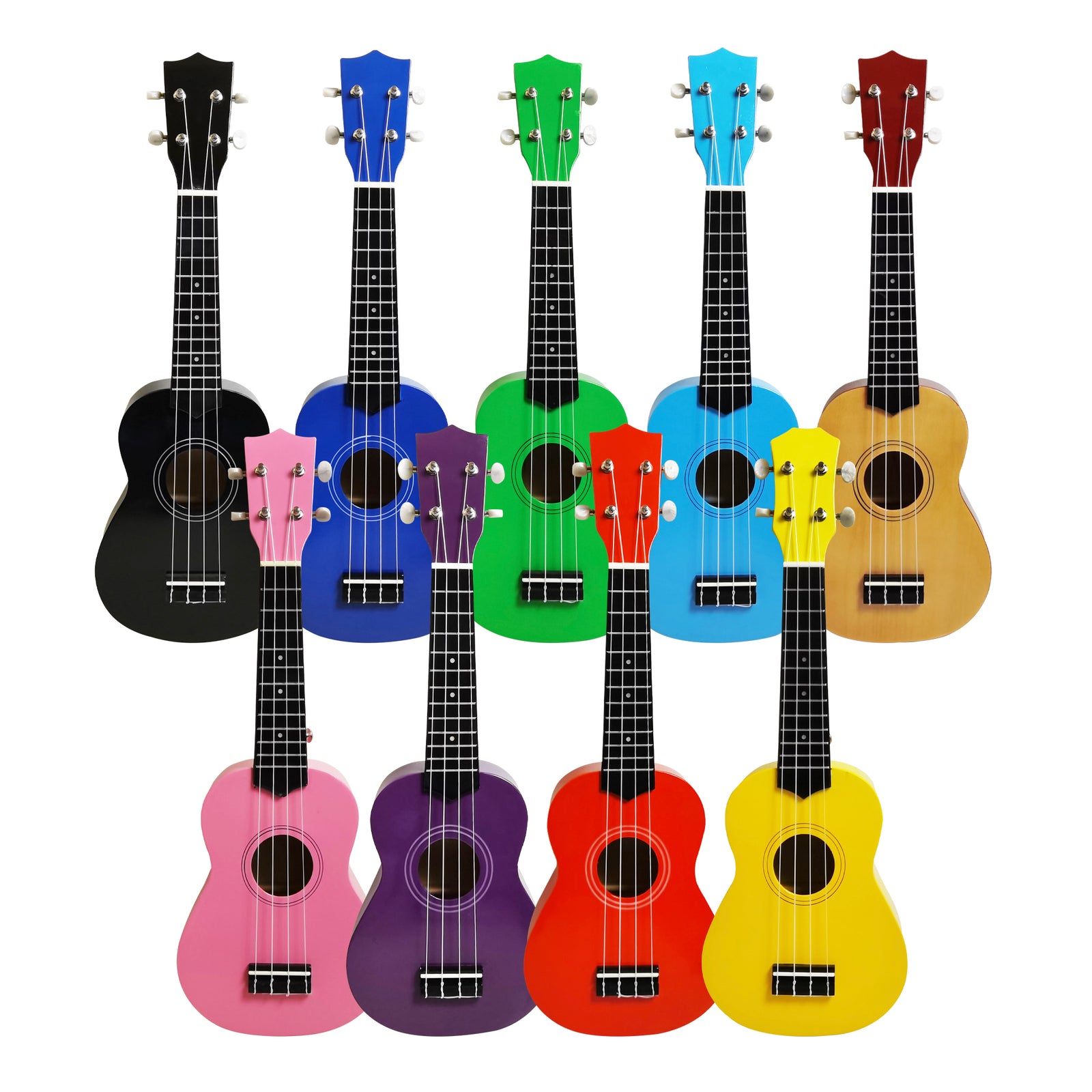 Colorful Ukulele Soprano Red