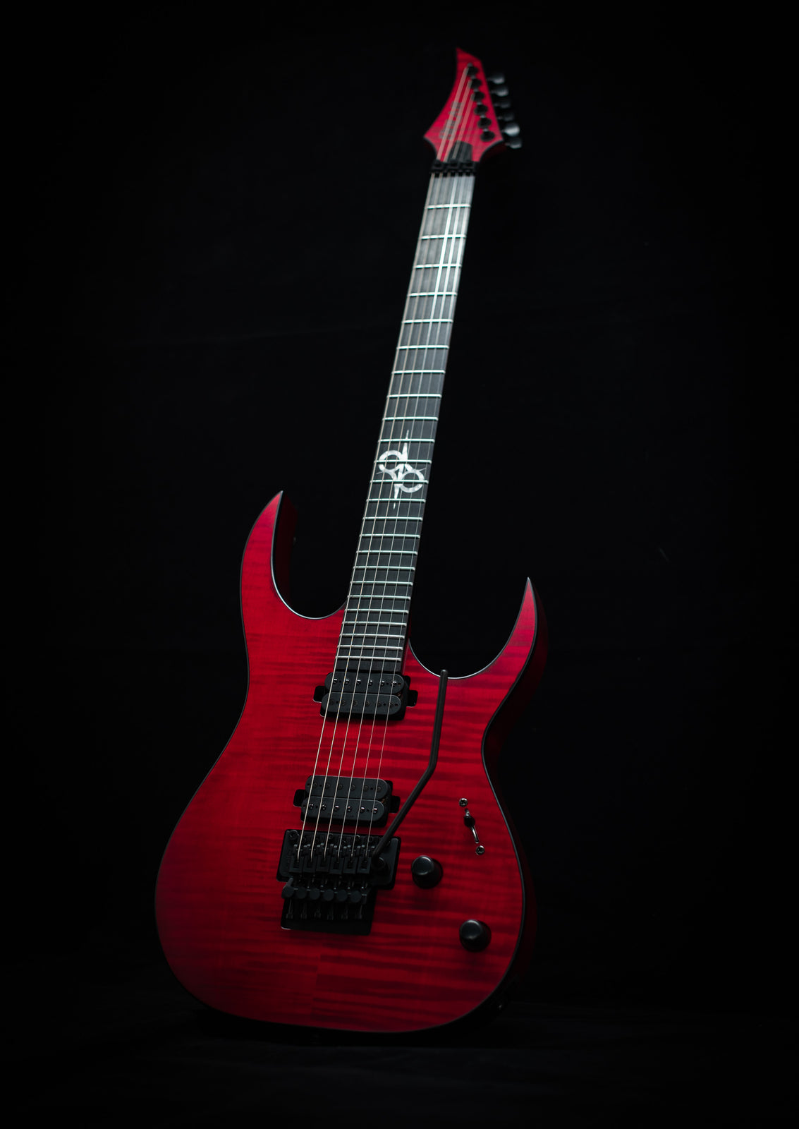 SOLAR S1.6FRFBR Electric Guitar - Flame Blood Red Matte