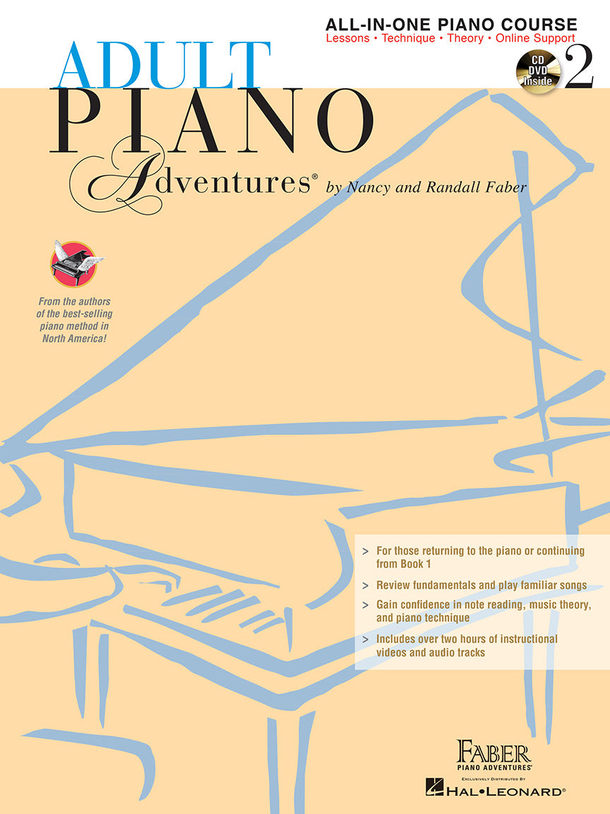 Adult Piano Adventure All-In-One Lesson Book 2 (Solo.technique.Theory)