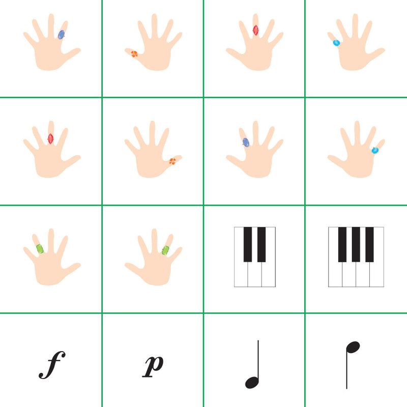My First Piano Adventure® Flashcard Sheets For The Young Beginner