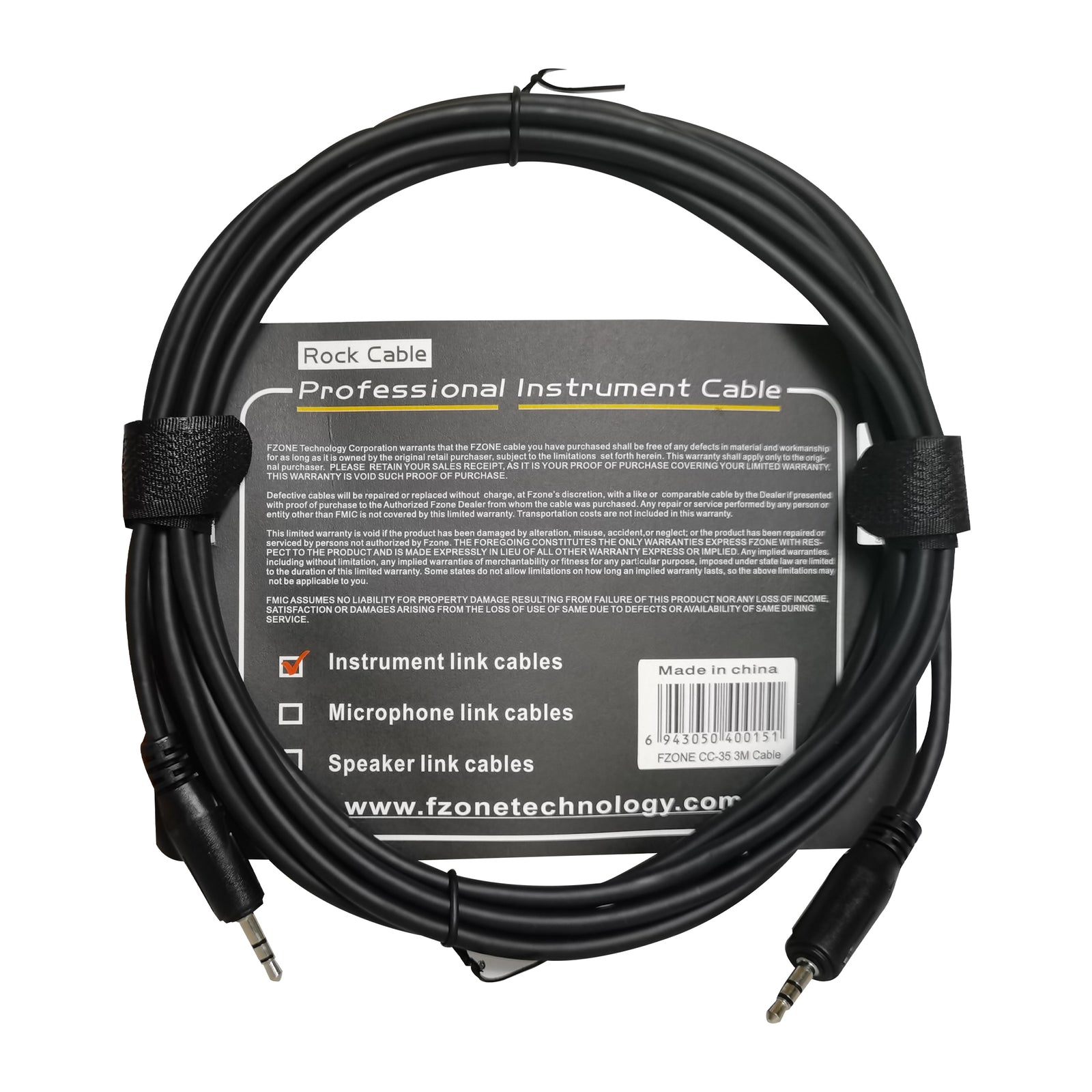 Fzone CC-35 3.5mm to 3.5mm stereo jack cable black 3M