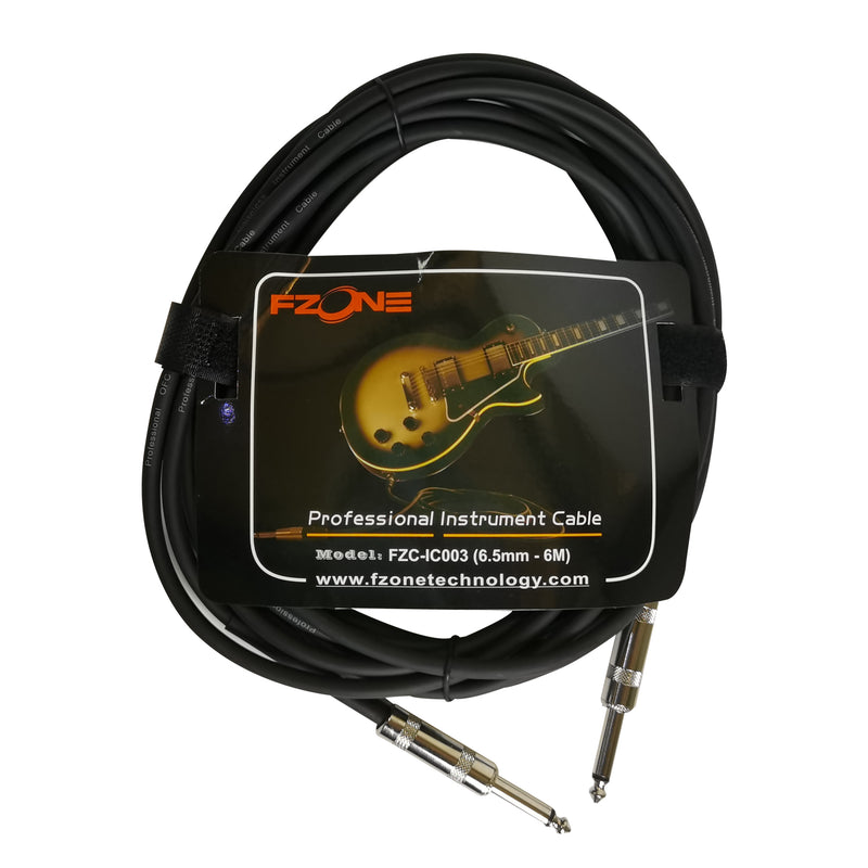 Fzone FZC-IC003 6.35mm to 6.35mm mono jack cable black 6M