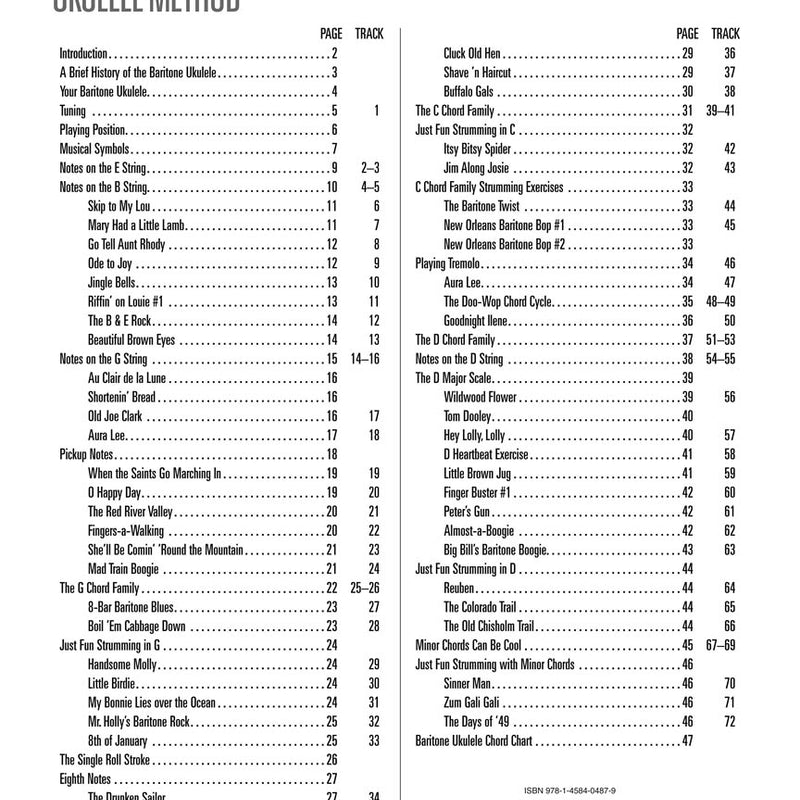 Hal Leonard Baritone Ukulele Method – Book 1